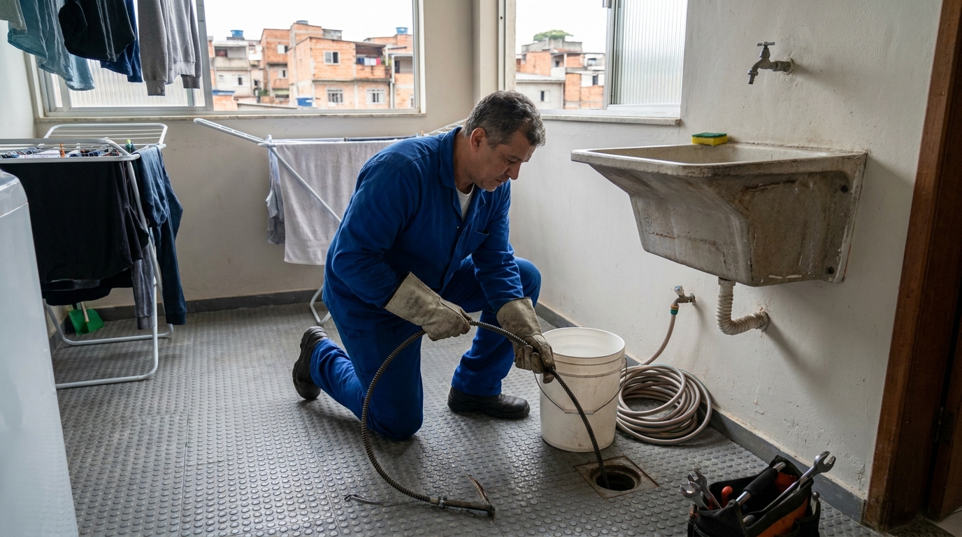 Desentupimento de Ralos Externos no Centro, Itajaí‑SC