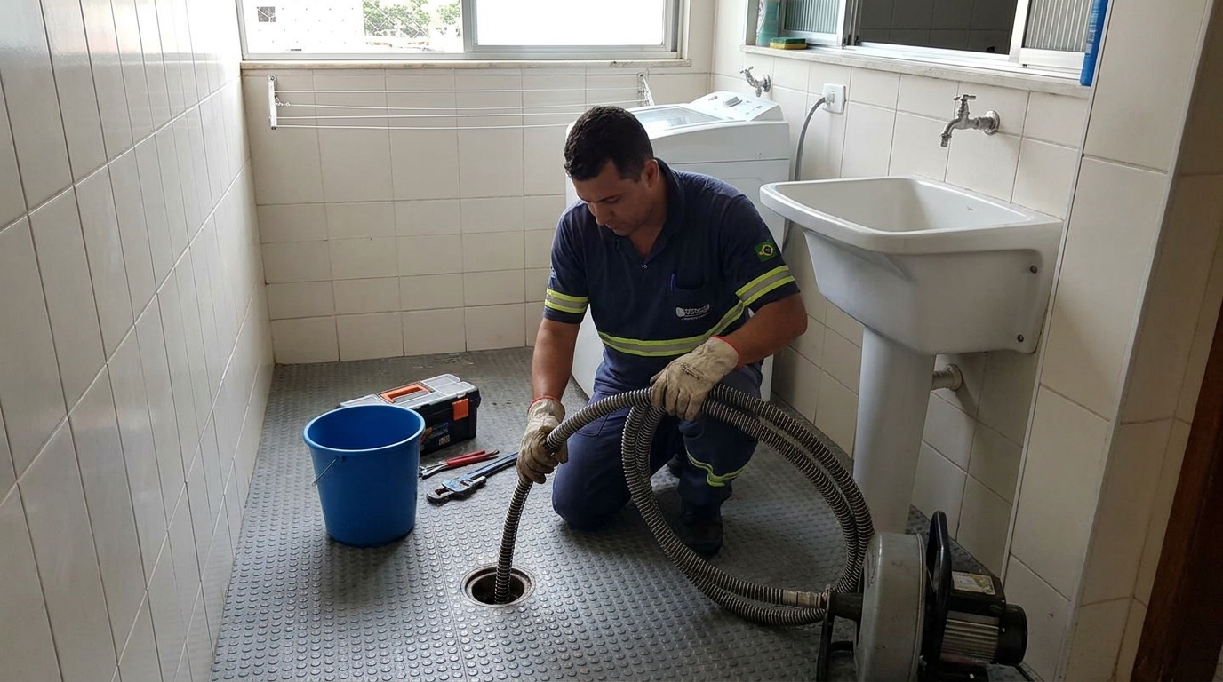 Desobstrução na Cozinha no Centro, Itajaí‑SC